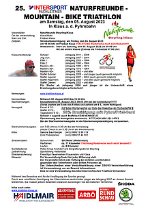 Bike Triathlon 2023 - Ausschreibung