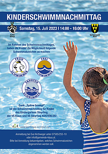 Einladung zum Kinderschwimm-Nchmittag
